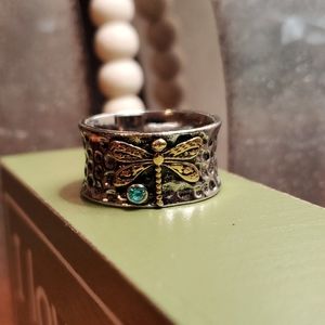 SOLD- 925 Sterling Silver dragonfly ring